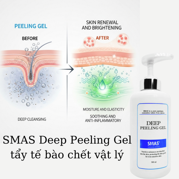 Tẩy tế bào chết dịu nhẹ, cho da sạch thoáng SMAS Deep Peeling Gel - Hình ảnh 2