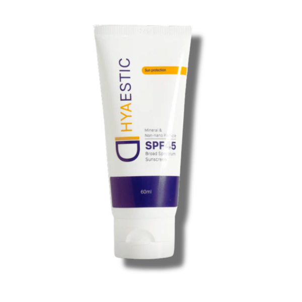 Kem chống nắng dịu nhẹ, không nhờn rít Hyaestic Mineral & Non-nano Particle Broad Spectrum Sunscreen SPF 45