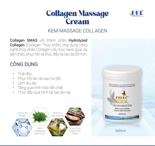 Kem massage da săn chắc, mịn màng SMAS Collagen Massage Cream - Hình ảnh 2