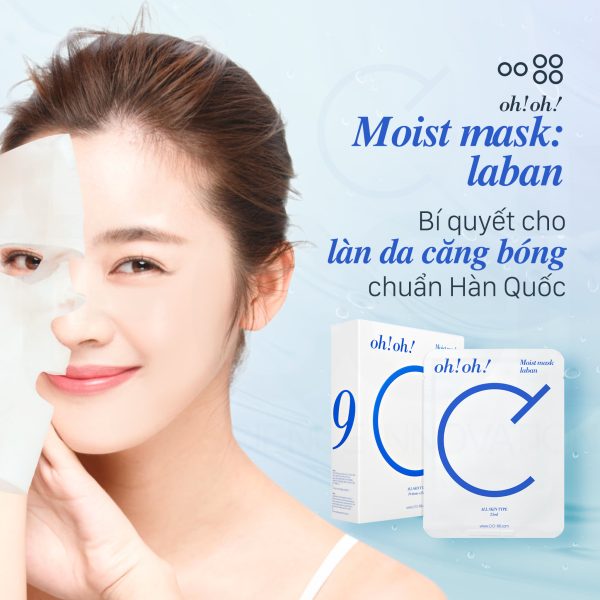 Mặt nạ dưỡng ẩm, phục hồi da nhạy cảm Oh!Oh! Moist Mask Laban - Hình ảnh 2