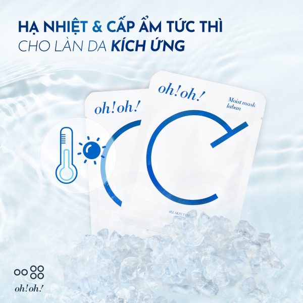 Mặt nạ dưỡng ẩm, phục hồi da nhạy cảm Oh!Oh! Moist Mask Laban - Hình ảnh 9