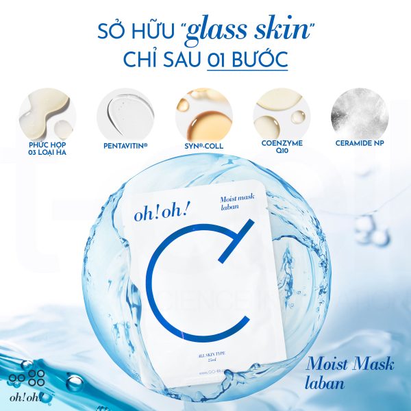 Mặt nạ dưỡng ẩm, phục hồi da nhạy cảm Oh!Oh! Moist Mask Laban - Hình ảnh 6