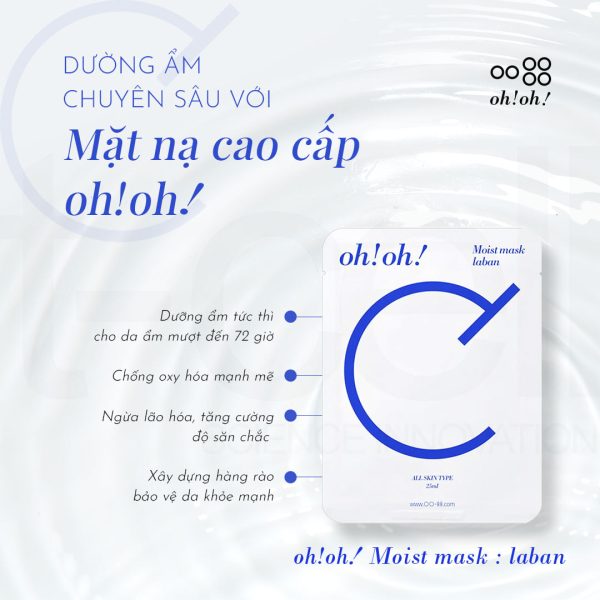 Mặt nạ dưỡng ẩm, phục hồi da nhạy cảm Oh!Oh! Moist Mask Laban - Hình ảnh 5