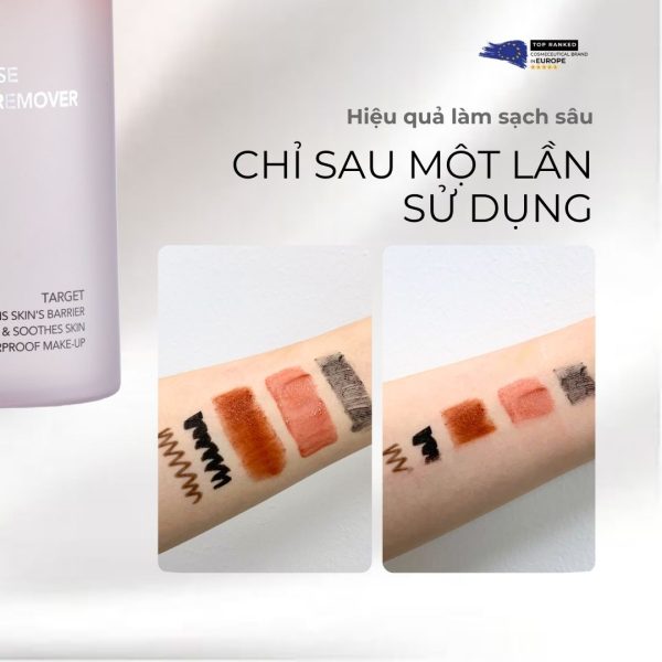 Nước tẩy trang sạch sâu, giảm dầu thừa Decaar Dual Phase Make-Up Remover - Hình ảnh 4