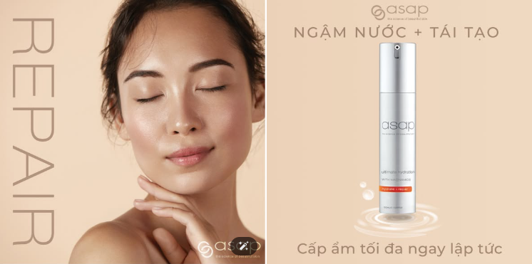 Kem dưỡng ẩm, phục hồi dành cho da khô và da lão hóa Asap Ultimate Hydration - Hình ảnh 4