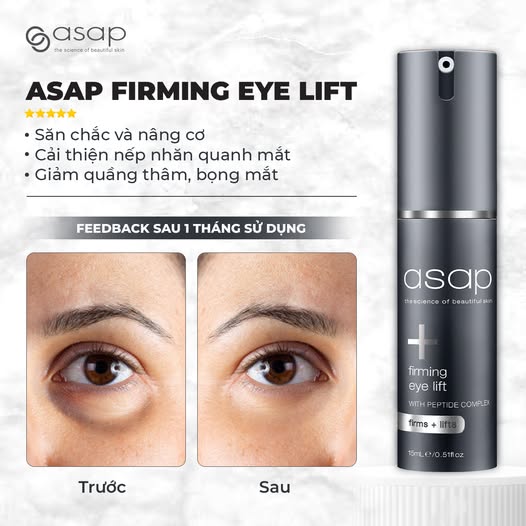 Kem dưỡng trẻ hóa, giảm stress cho vùng da mắt Asap Firming Eye Lift - Hình ảnh 3