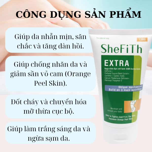Serum massage giảm mỡ, dưỡng mềm mịn da SheFiTh Extra - Hình ảnh 3