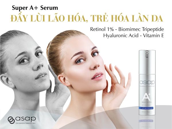 Tinh chất Retinol, Peptide trẻ hóa và giảm sắc tố da Asap Super A+ Serum - Hình ảnh 6