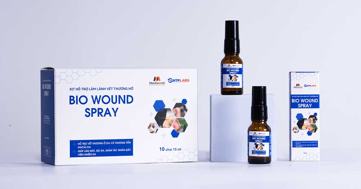 Băng gạc vết thương dạng xịt, lành thương nhanh Mediworld Bio Wound Spray - Hình ảnh 3