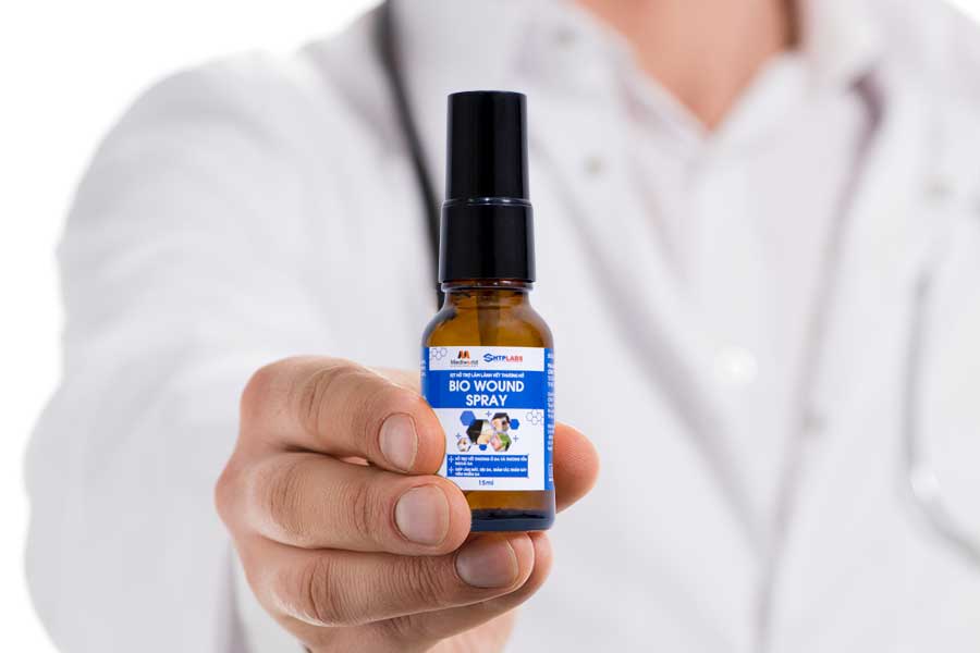 Băng gạc vết thương dạng xịt, lành thương nhanh Mediworld Bio Wound Spray - Hình ảnh 2