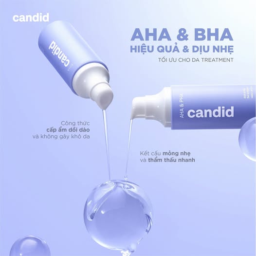 Gel tẩy tế bào chết Candid AHA & PHA Gel Exfoliant - Hình ảnh 4