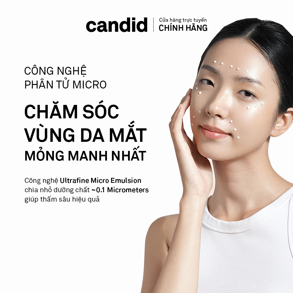 Kem dưỡng da mắt Candid Gold Collagen Peptide Eye Cream - Hình ảnh 3