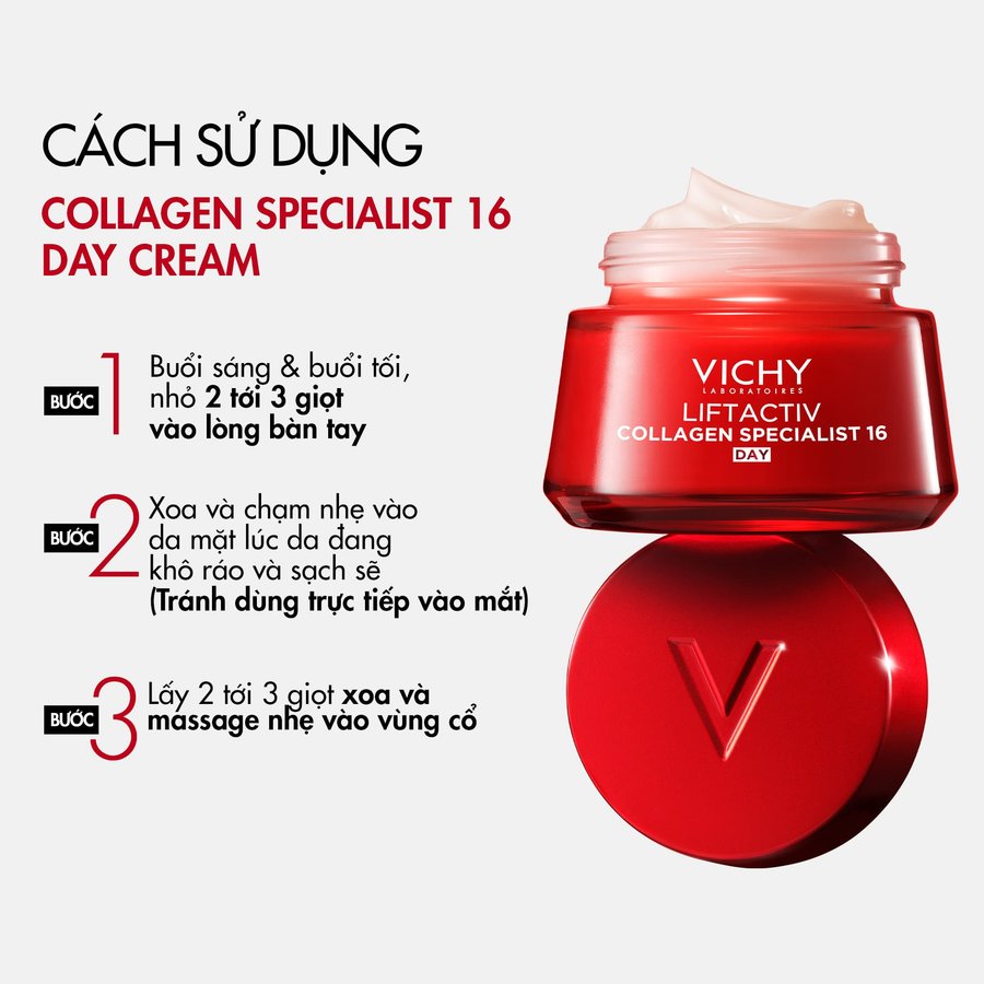 Kem dưỡng ngày giảm lão hóa da Vichy Liftactiv Collagen Specialist 16 Day - Hình ảnh 8