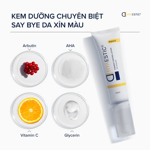 Kem dưỡng sáng da, giảm thâm nám Hyaestic Pigment Control Lotion 7% Arbutin - Hình ảnh 4