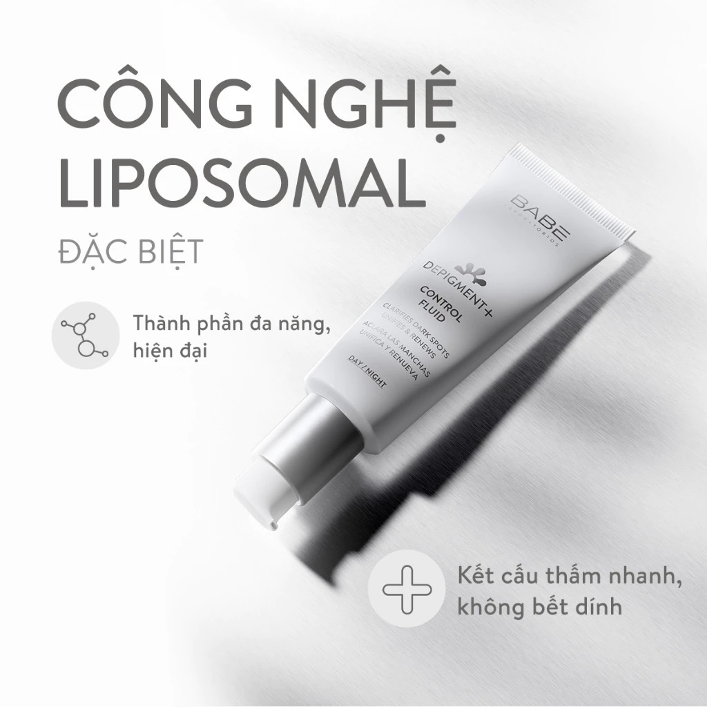 Kem dưỡng sáng da, mờ thâm nám Babe Depigment+ Control Fluid Cream - Hình ảnh 5