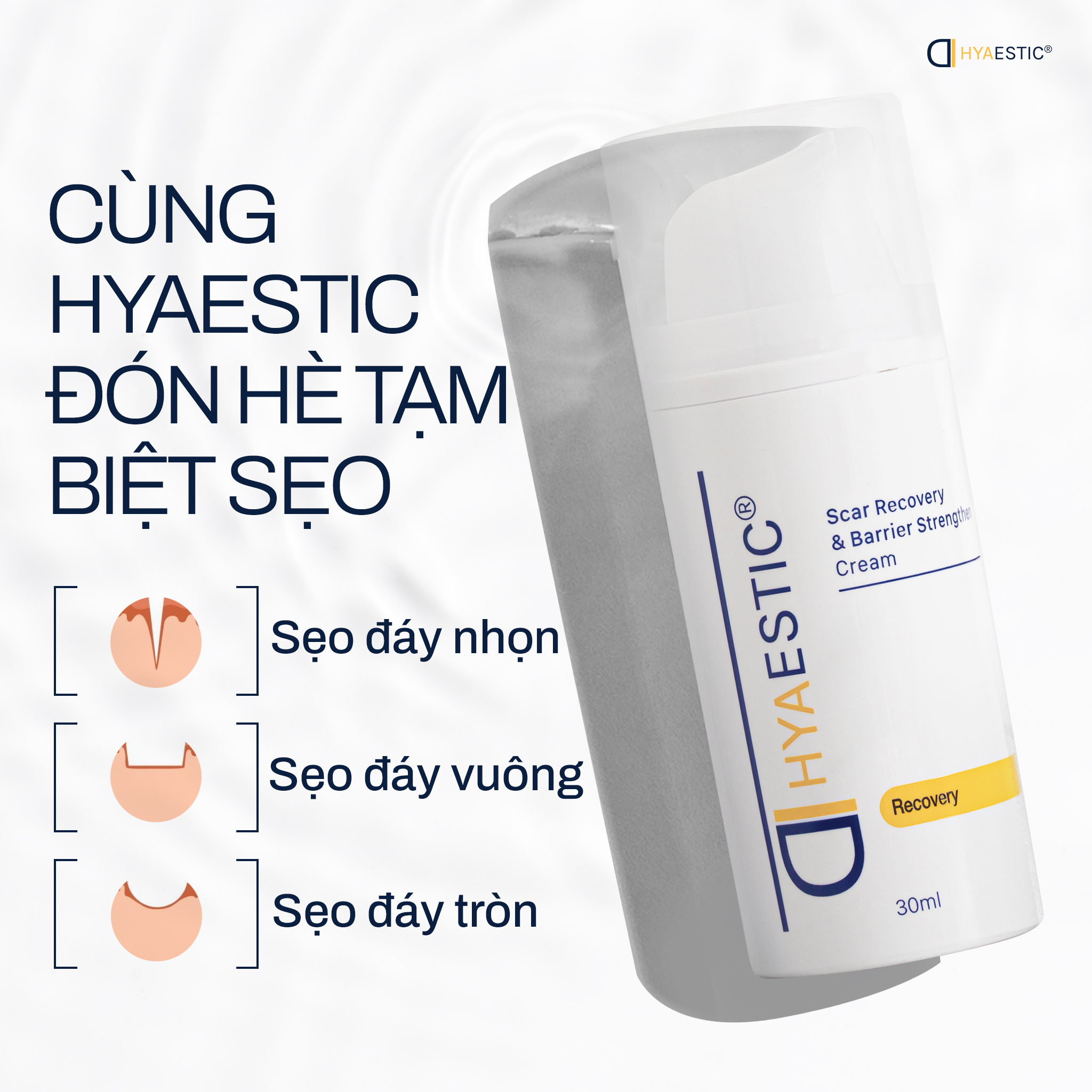 Kem tế bào gốc phục hồi da sẹo Hyaestic Scar Recovery & Barrier Strengthen Cream - Hình ảnh 7