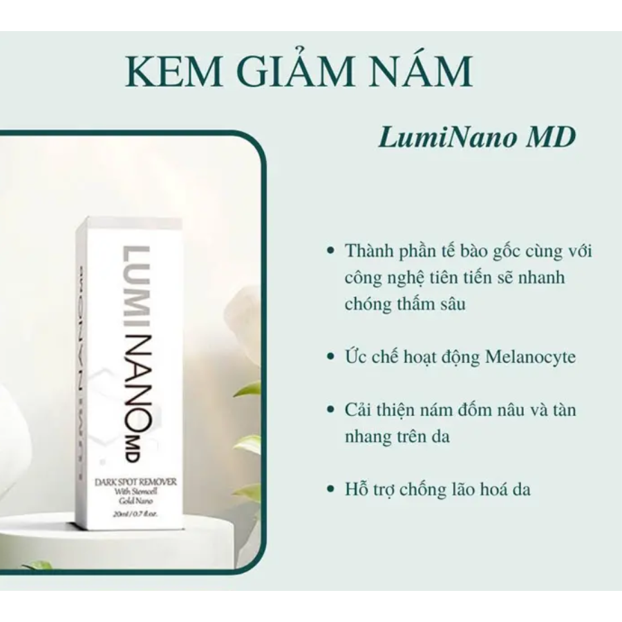 Kem dưỡng hỗ trợ giảm nám, tàn nhang LumiNano MD Dark Spot Remover - Hình ảnh 3