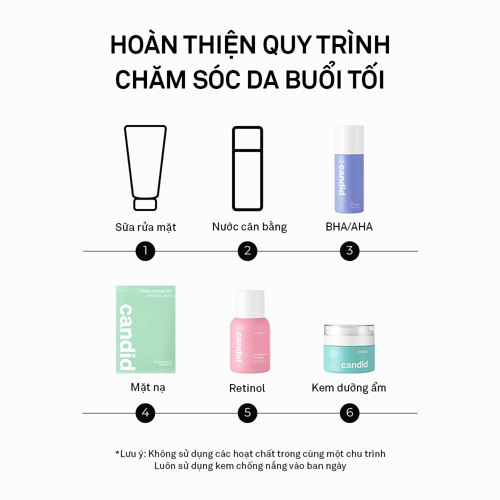 Mặt nạ cẩp ẩm, phục hồi da Candid Hyaluronic B5 Water Gel Mask - Hình ảnh 4