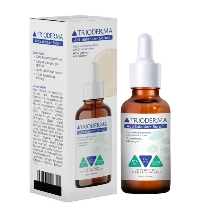 Tinh chất hỗ trợ giảm mụn, mờ thâm Trioderma ActiBalance+ Serum