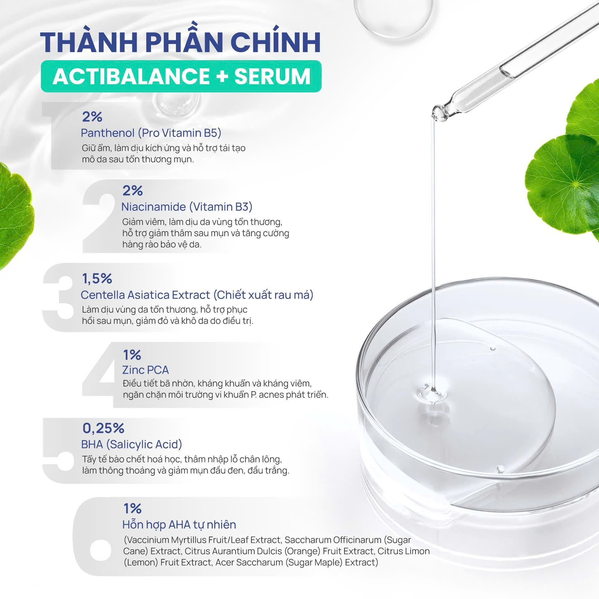 Tinh chất hỗ trợ giảm mụn, mờ thâm Trioderma ActiBalance+ Serum - Hình ảnh 9