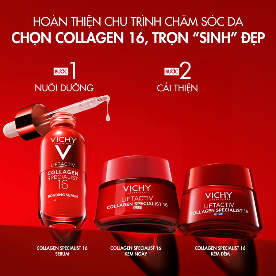 Tinh chất dưỡng căng đầy, săn chắc da Vichy Collagen Specialist 16 Serum - Hình ảnh 7