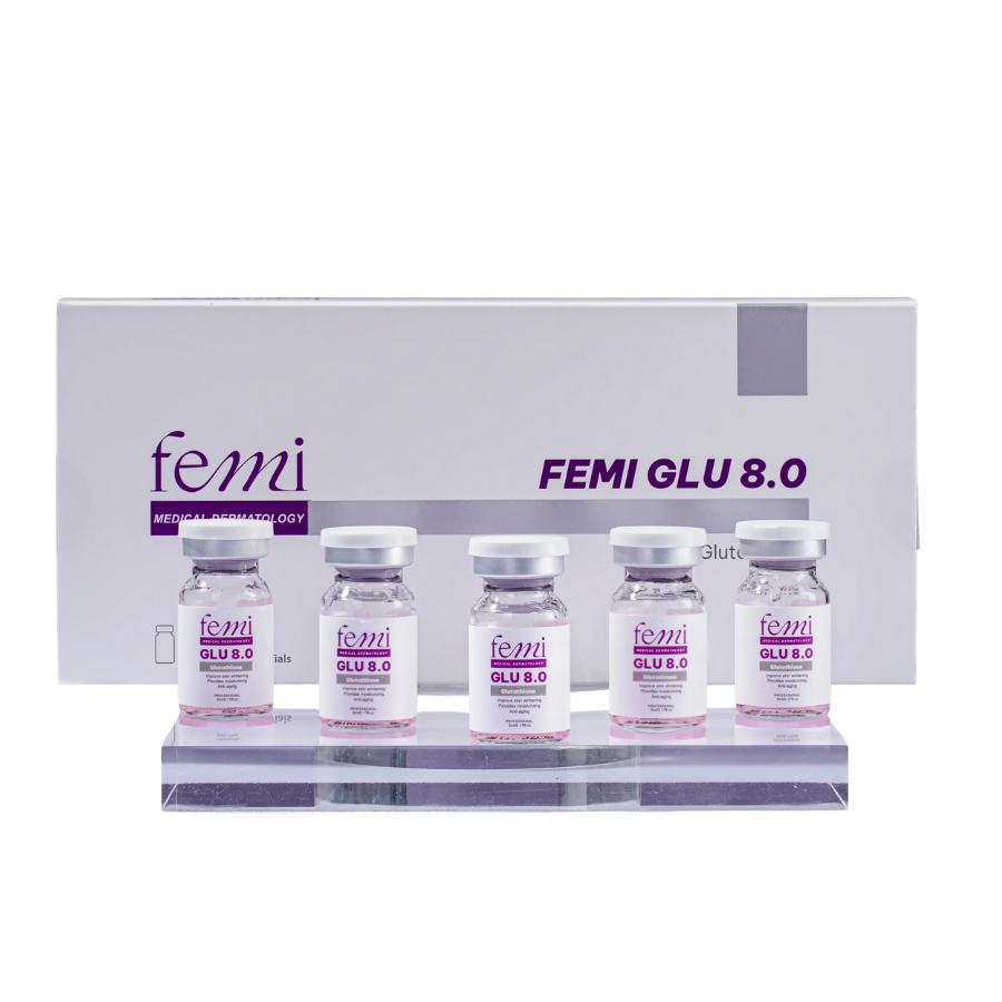 Tinh chất dưỡng trắng hồng, căng bóng da Femi Glu 8.0