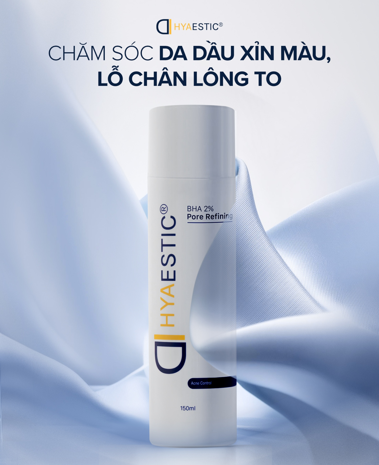 Toner giảm nhờn dầu, mụn đầu đen Hyaestic BHA 2% Pore Refining - Hình ảnh 3