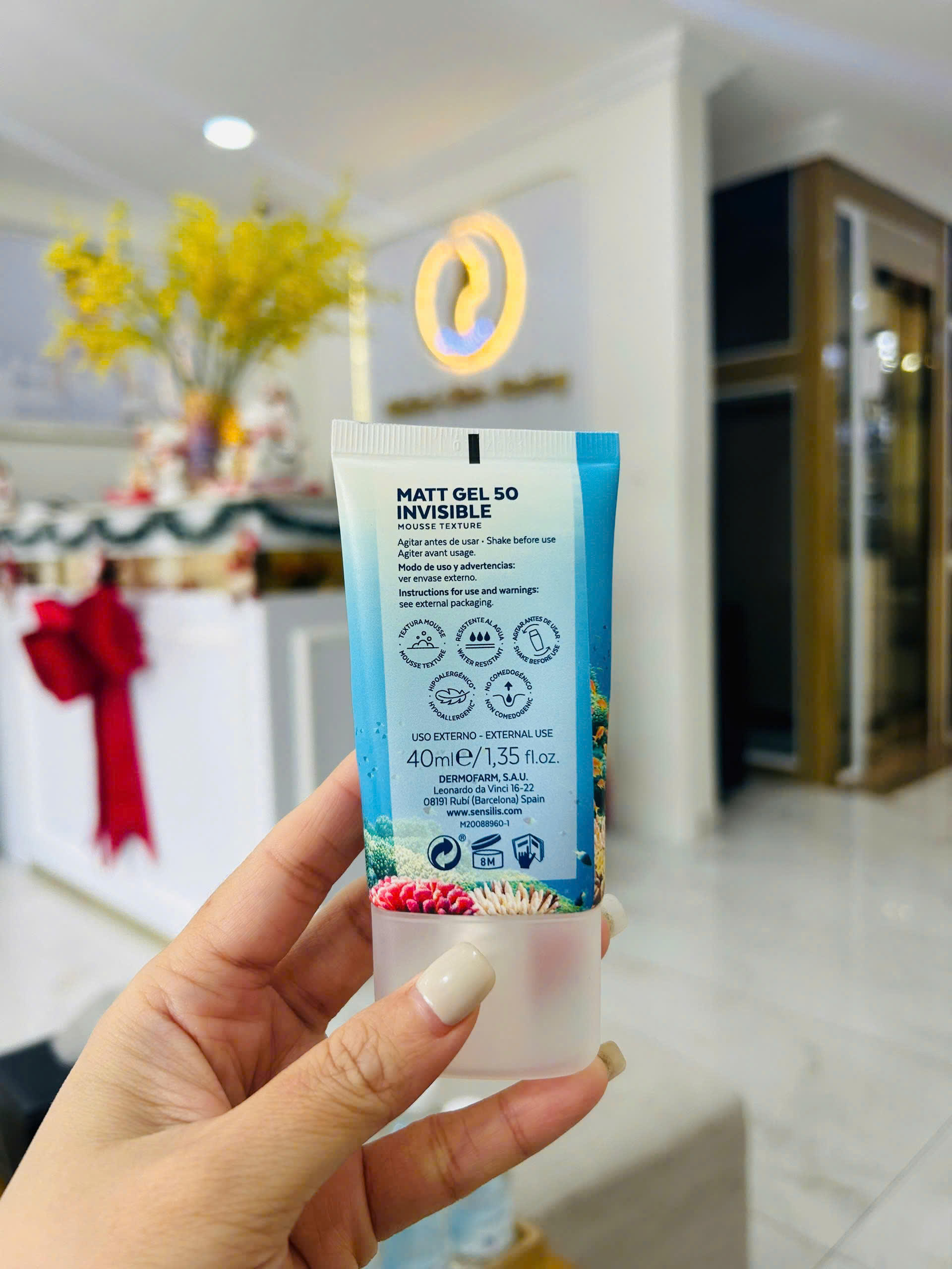 Kem chống nắng Sensilis Sensitive SkinLab Matt Gel 50 Invisible - Hình ảnh 3