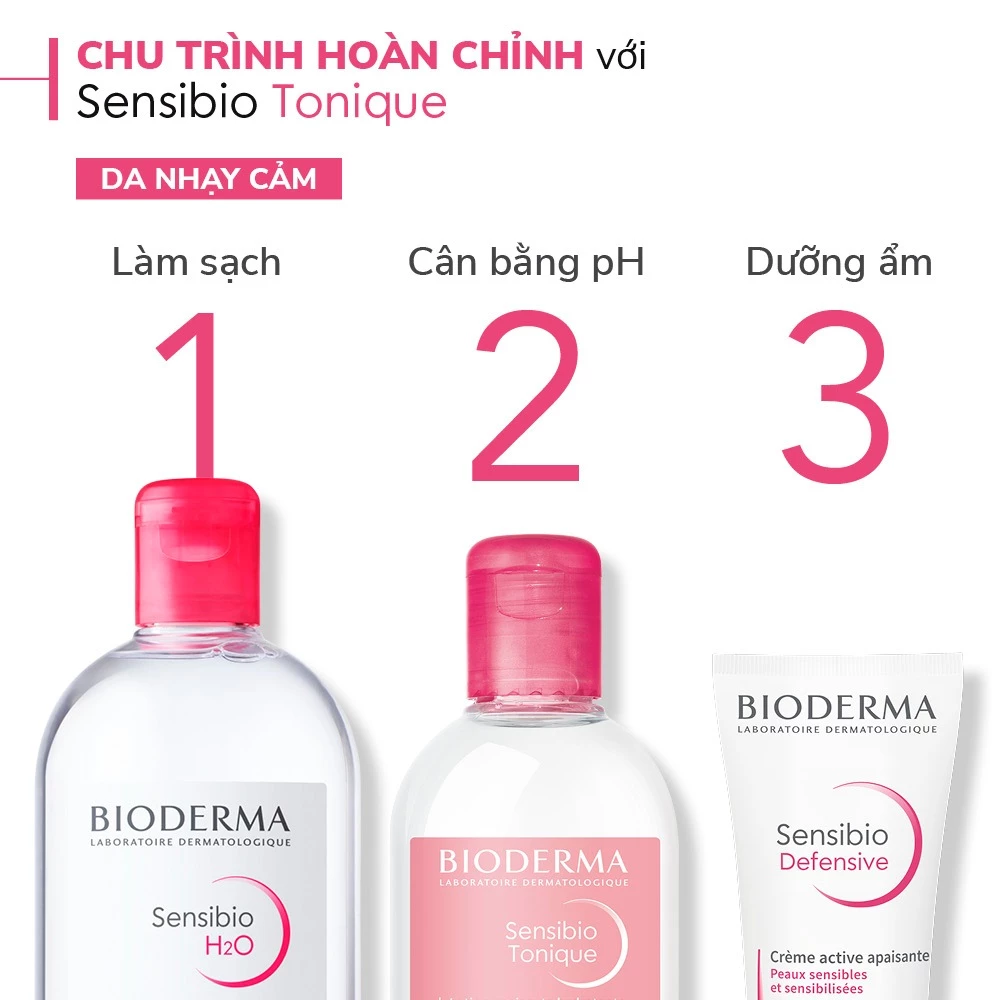 Nước dưỡng ẩm và làm dịu da Bioderma Sensibio Tonique - Hình ảnh 3