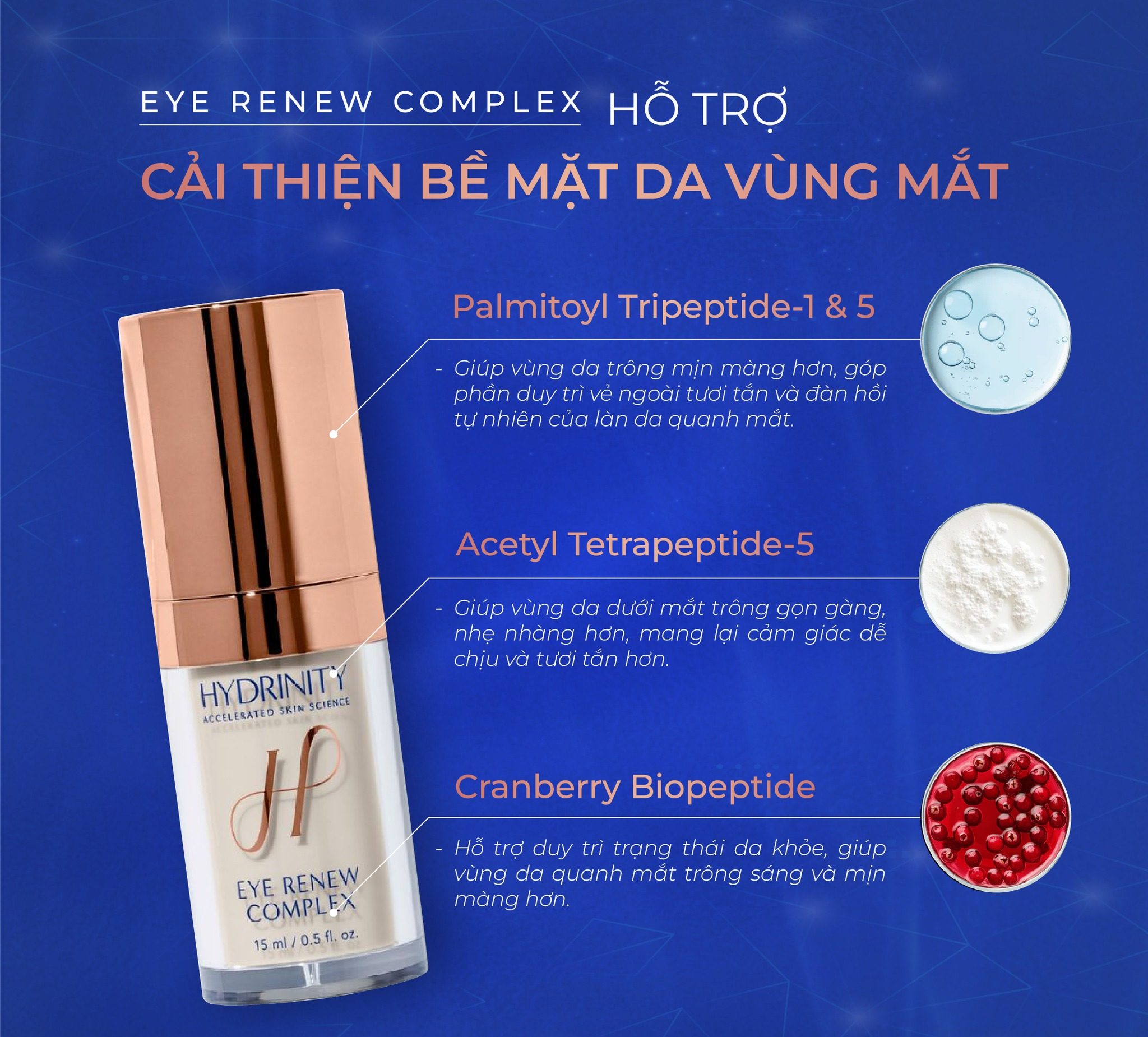 Kem mắt giảm thâm bọng, nếp nhăn Hydrinity Eye Renew Complex - Ảnh 3