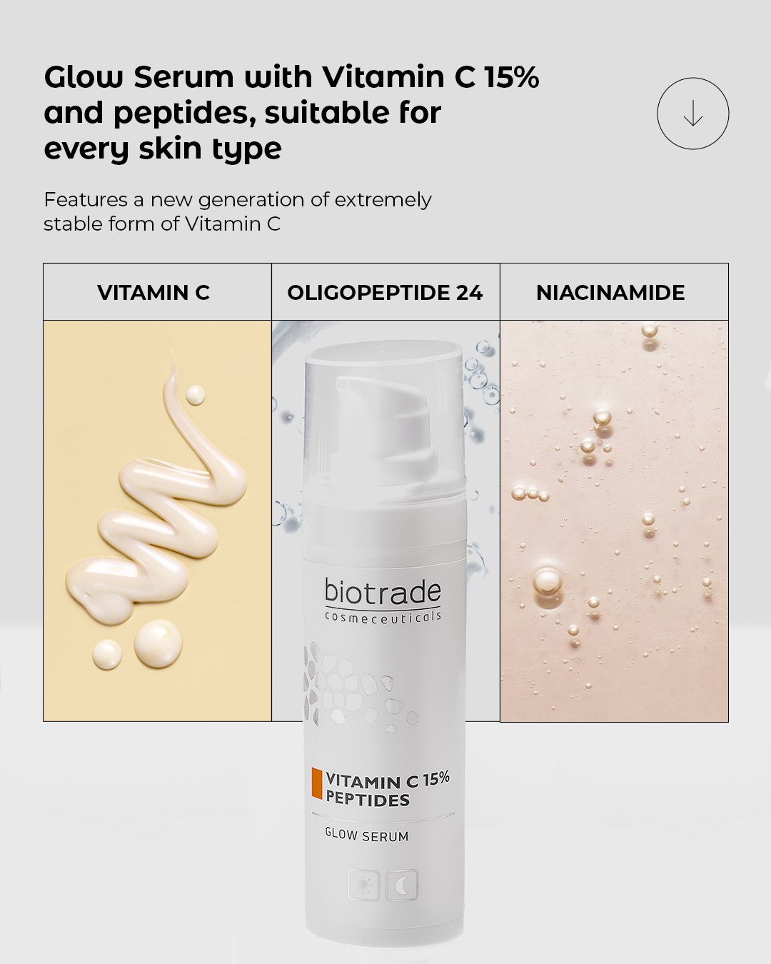 Serum dưỡng sáng, trẻ hóa da Biotrade Vitamin C 15% Peptides - Ảnh 3