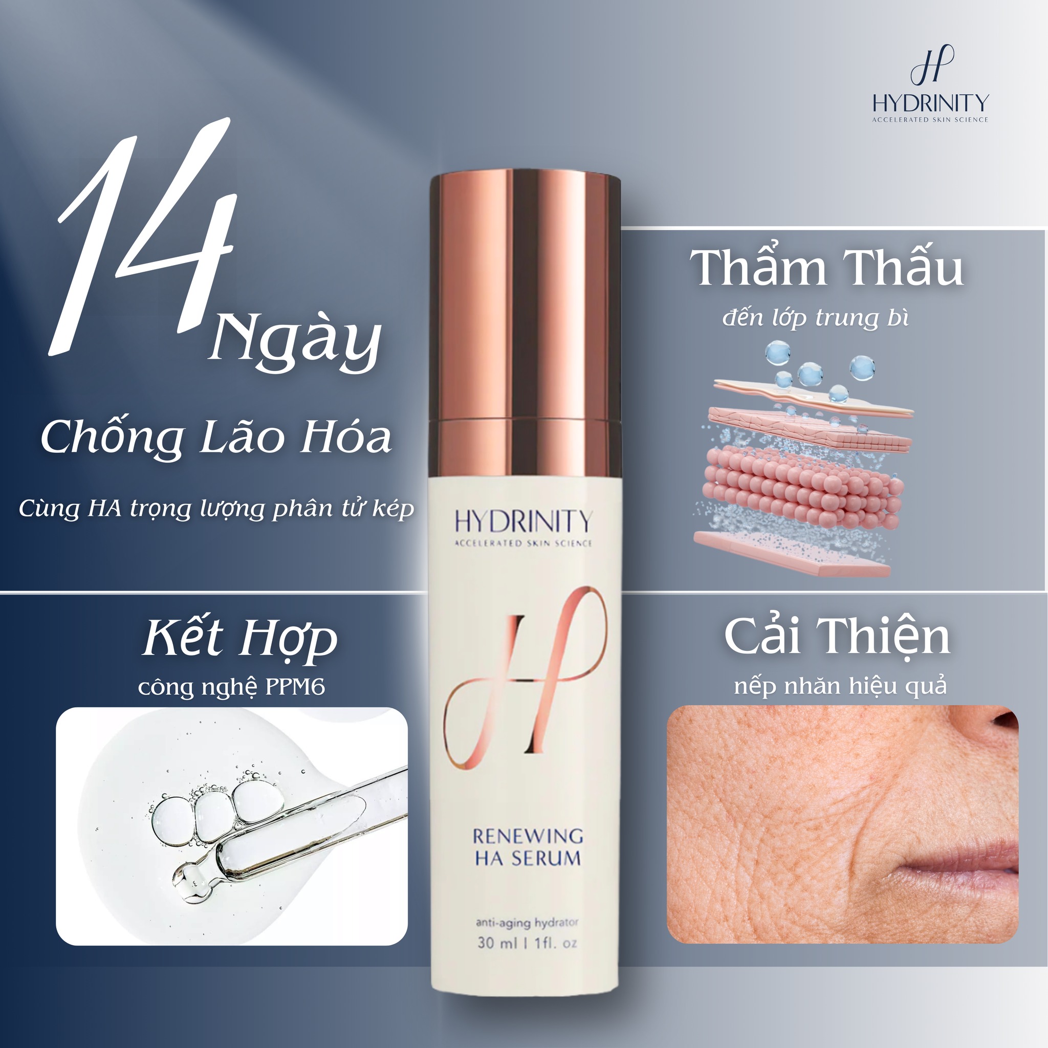Tinh chất dưỡng da ẩm mướt Hydrinity Renewing HA Serum - Ảnh 2