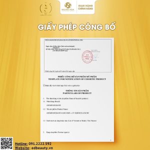 Giấy công bố sản phẩm NANO NMN+ UV Essence SPF 50+ PA++++