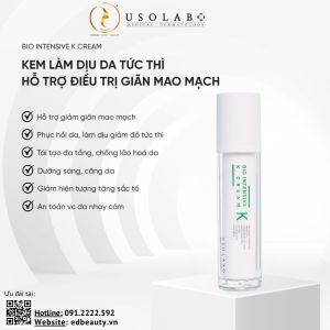 Kem phục hồi giảm đỏ da sau xâm lấn Usolab Bio Intensive K Cream