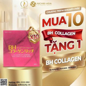 Bột uống bổ sung BH Collagen Nichiei Bussan