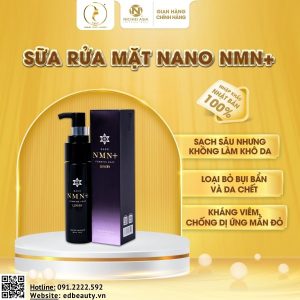 Sữa rửa mặt dưỡng da Nichiei Bussan NANO NMN+ Foaming Soap (2)