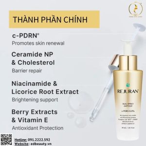 Thành phần sản phẩm Rejuran Dual Effect Ampoule