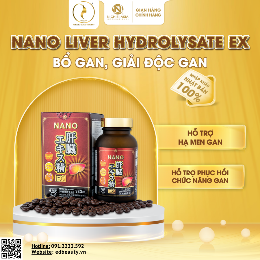 Viên uống bổ gan Nichiei Bussan Nano Liver Hydrolyzate EX