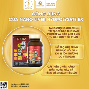 Lợi ích khi dùng viên uống Nano Liver Hydrolyzate EX