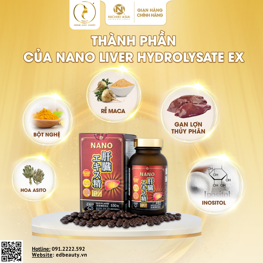 Thành phần viên uống Nano Liver Hydrolyzate EX