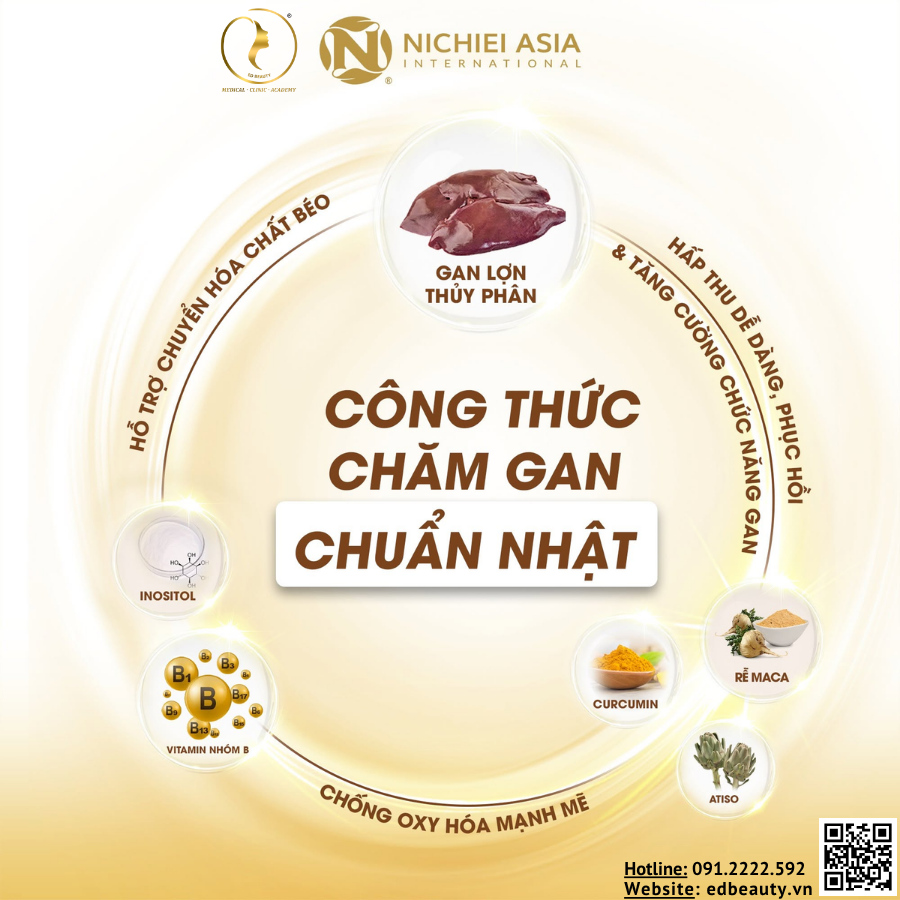 Viên uống cải thiện chức năng gan Nichiei Bussan Liver Hydrolyzate Plus
