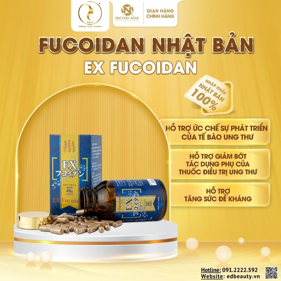 Viên uống hỗ trợ ngừa ung thư Nichiei Bussan EX Fucoidan - Ảnh 5