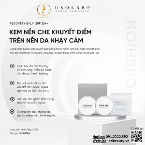 Cushion che phủ tự nhiên da nhạy cảm Usolab Recovery Balm SPF35+++
