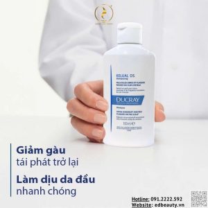 Dầu gội trị gàu, giảm ngứa viêm da đầu Ducray Kelual DS Shampo - Ảnh 7