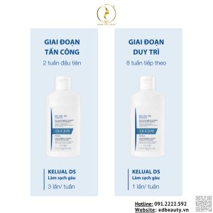 Hướng dẫn sử dụng Ducray KELUAL DS Shampoo