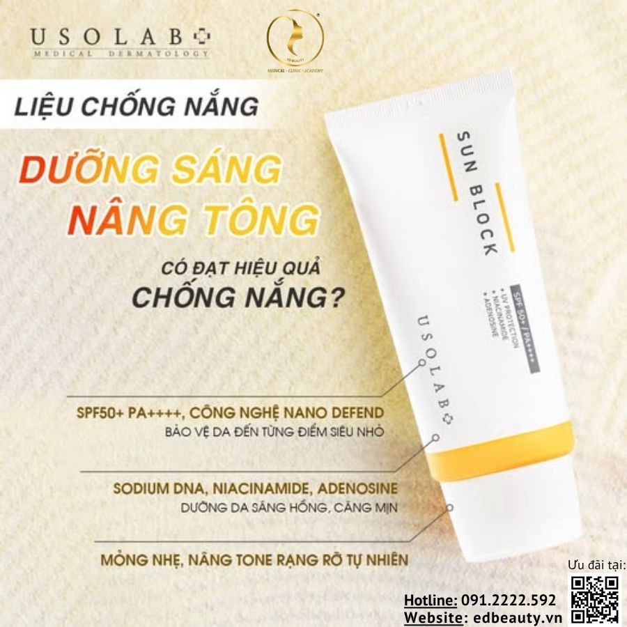 Lợi ích khi dùng Usolab Sun Block Cream