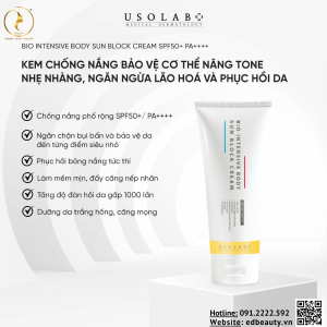 Hiệu quả khi dùng kem chống nắng Usolab Bio Intensive Body Sun Block