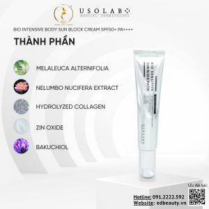 Thành phần sản phẩm Usolab Bio Sensitive Sun Block Matte
