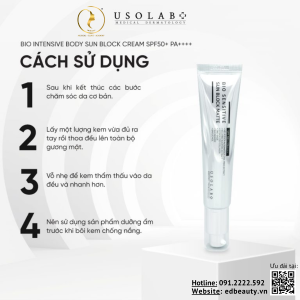 Cách dùng sản phẩm kem chống nắng Usolab