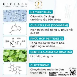 Thành phần kem dưỡng Usolab Bio Intensive Hyaluron
